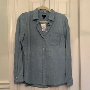 NWT J. Crew Factory Chambray Shirt